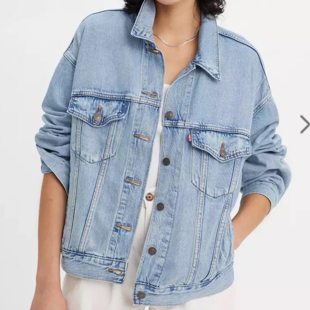 Vintage Distressed Levi’s Classic Denim 90s Trucker Jacket 70507 Sz M - Picture 3 of 17